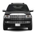 Lincoln 3d Large-size Metal Logo On Pattern Brushed Aluminum License Plate Official Licensed