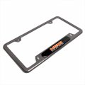 Ipick Image Made For Hemi Powered Black Insert Gunmetal Chrome Stainless Steel License Plate Frame