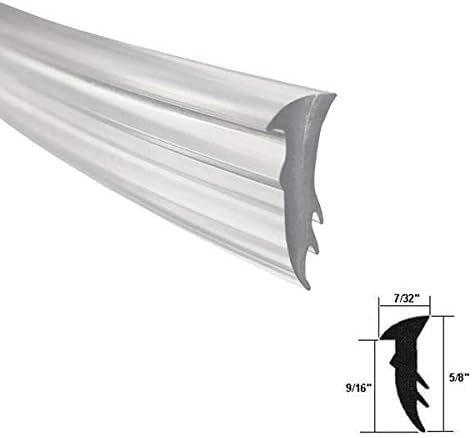 Gordon Glass Clear Glazing Vinyl For Framed Shower Doors 5 8 In X 7 32 9 16 Spline 18 Ft Roll Model Agt6204
