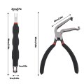 Electrical Disconnect Pliers 60a Bend Carbon Steel Hose With Double Ended Terminal Separator Removal Tool Black