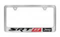 License Frame Inc Jeep Red Srt-8 Chrome Plated Metal Plate Holder 
