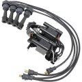 Aip Tune Up Kit Complete With Ignition Coil Pack And Low Ohm Spark Plug Wires For 1989998 Eagle Dodge Plymouth Mitsubishi 1 6l