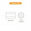 Uxcell M10 X 1 5-pitch 20mm Length Coupling Nuts 4pcs 304 Stainless Steel Metric Hex Rod
