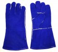 Cordova 7609 Regular Shoulder Leather Welder Gloves One-piece Back Full Sock Lining Blue Large 12-pack Bulk S 