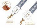 Versakits Purse Straps Replacement Crossbody With Gold Hardware 2 Inch Wide Blue Diamond Pattern Adjustable Shoulder Guitar