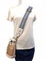 Versakits Purse Straps Replacement Crossbody With Gold Hardware 2 Inch Wide Blue Diamond Pattern Adjustable Shoulder Guitar