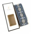 Versakits Purse Straps Replacement Crossbody With Gold Hardware 2 Inch Wide Blue Diamond Pattern Adjustable Shoulder Guitar