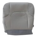 Driver Bottom Perforated Leather Seat Cover Gray For Nissan Frontier 2005 2006 2007 2008 2009 2010 2011 2012 2013 2014 2015 
