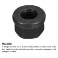 Uxcell 3 4-10 Flange Hex Nut Grade 10 9 Carbon Steel Black Oxide Finished For Machinery