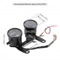 Motorcycle Instrument Universal Led Odometer Meter Tachometer Gauge Speedometer 12v