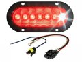 Perterson 6 Inch Oval L E D Tail Light With Cyclops Back-up Eye Flange Mount Assembly 