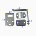 X-haibei Corner Gate Latch Bracket Set Utility Trailer Truck Wood Security Rack Stake Body Brackets