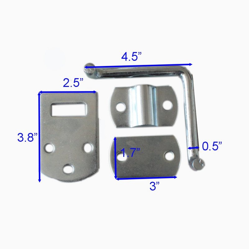 X-haibei Corner Gate Latch Bracket Set Utility Trailer Truck Wood Security Rack Stake Body Brackets