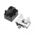 1x Ptc Starter Relay 4 7ohm 1pin And Refrigerator Overload Protector 1 2hp Replacement Acessosy For Repair 