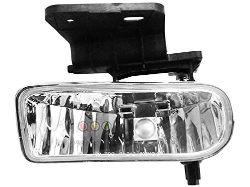Fog Light Left Driver Side Lamp Assembly For Chevy Silverado 1999 2000 2001 2002 Clear Lens
