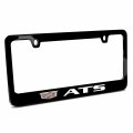 Ipick Image Made For Cadillac Ats Crest Logo Black Metal License Plate Frame