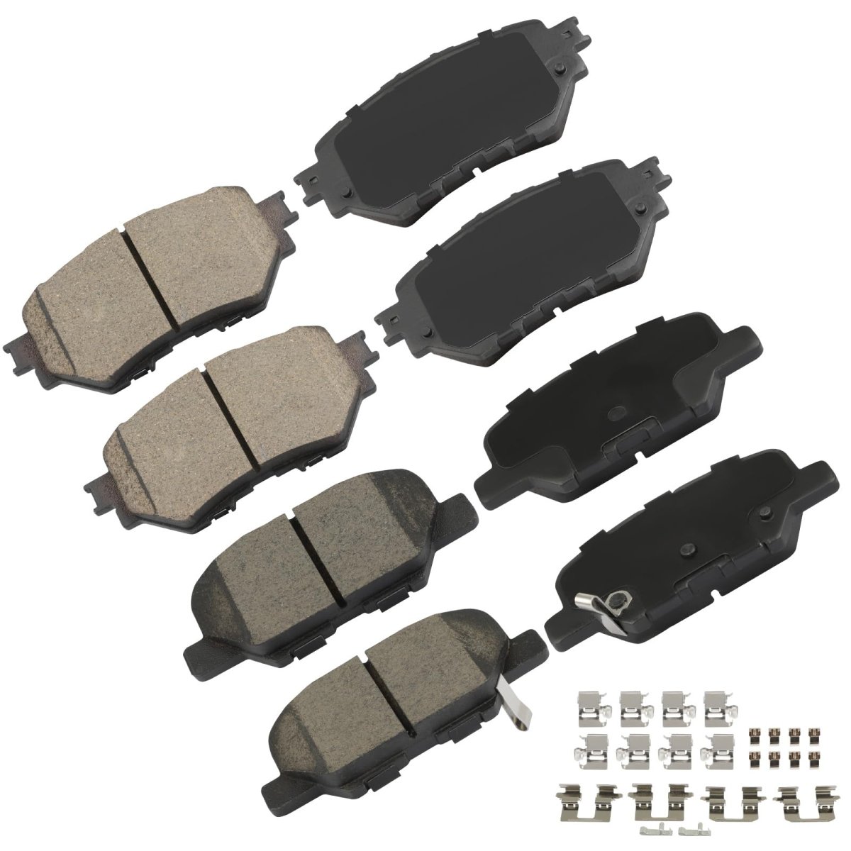 Front And Rear Ceramic Disc Brake Pad Set For Mazda 3 2014 2018 Sport D1759 D1679 With Hardware