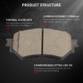 Front And Rear Ceramic Disc Brake Pad Set For Mazda 3 2014 2018 Sport D1759 D1679 With Hardware