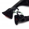 Black Rearview Mirror Led Turn Signal Light For Yzf R1 2015 2019 And R6 2017 2020 Waterproof Amber With Smoke Lens Aluminum