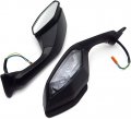 Black Rearview Mirror Led Turn Signal Light For Yzf R1 2015 2019 And R6 2017 2020 Waterproof Amber With Smoke Lens Aluminum