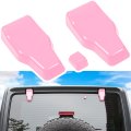 Rear Tail Door Window Hinge Rain Wiper Nozzle Cover Trim For 2018-2024 Jeep Wrangler Jl Jlu Sports Sahara Freedom Rubicon 