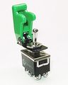 Safety Toggle Switch Dpdt 20 Amp Green 