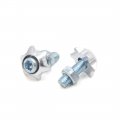 Uxcell 20pcs Silver Tone Aluminum Alloy Star Shaped Motorcycle License Plate Bolts Screws