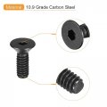 Uxcell 6-32x1 2 Flat Head Socket Cap Screws 10 9 Grade Carbon Steel Hex Countersunk Screw Bolts Machine Fasteners Fully