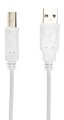 Multicomp Pro Mc002736 Usb Cable Type B Plug 4 9 Ft A 1 5 M 2 0 White-6pack 
