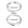X Autohaux 4pcs Od 73 1mm To Id 59 Aluminum Alloy Car Hub Centric Rings Wheel Bore Center Spacer