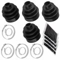Caltric 2 Front Axle Inner Outer Cv Boot Kit Compatible With Yamaha Rhino 450 Yxr450f 4x4 2006 2007 2008 2009