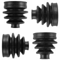 Caltric 2 Front Axle Inner Outer Cv Boot Kit Compatible With Yamaha Rhino 450 Yxr450f 4x4 2006 2007 2008 2009