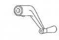 Window Operator Handle Crank Type Aluminum 5 16 Spline Size 