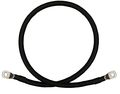 1 0 Awg Gauge Red Black Pure Copper Battery Inverter Cables Solar Rv Car Boat 2 Feet 3 8 In Lugs
