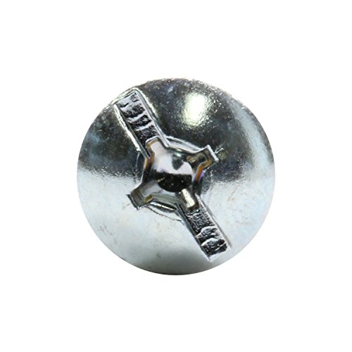 100 Pack Rok Hardware 8 X 2 Slotted Machine Thread Phillips Sqaure Drive Break Away Long Truss Head Screws
