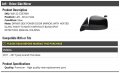 Left Driver Side Power Mirror Paint To Match Manual Folding With Heated Glass Without Blind Spot Detection Compatible 2011-2017