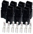 30 Amp Anderson Connectors Pp15 To 45 Black W 12-16 Awg Heavy Duty Contact 30a 600v Pack Of 7 