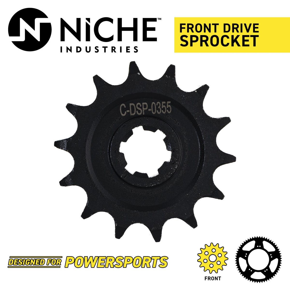Niche 428 Pitch 14 Tooth Front Drive Sprocket For Kawasaki Klx140 13144-0049