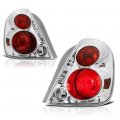 2002-2006 For Nissan Altima Amber Lens Oe-style Chrome Bezel Tail Light Housing Lamp Assembly Replacement Driver Passenger Side 