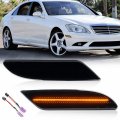 Nslumo Led Side Marker Lights Replacement For 2007 2008 2009 Mercedes W221 Pre-lci S550 S600 Amber Bumper Turn Signal Parking