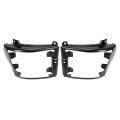 Hecasa Pair Front Bumper Outer Bracket For 2016-2019 Chevy Chevrolet Silverado Gmc Sierra 1500 Support Steel Black Left Right 