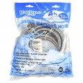 Hqrp Premium Stainless Steel Washing Machine Hoses 4-ft Burst Proof Red And Blue Striped 4-foot 2-pack