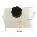 Mini Bike Gas Tank For 43 47cc 49cc Quad Atv Dirt Pit Pocket Rocket Scooter 1 Litre Capacity Abs Plastic Fuel With Cap White 