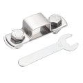 U Shape Square Tube Clamp 20x15mm Shaped Bracket 304 Stainless Steel Strap With Bolt Plate Nuts And Wrench For Pipes Door 