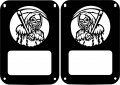 Jeeptails Grim Reaper Tail Lamp Light Covers For Jeep Jk Wrangler Black Set Of 2 