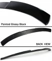 Painted Glossy Black Rear Window Roof Spoiler Compatible With 2016-2021 10th Gen Honda Civic 4 Door Sedan