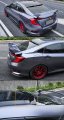 Painted Glossy Black Rear Window Roof Spoiler Compatible With 2016-2021 10th Gen Honda Civic 4 Door Sedan