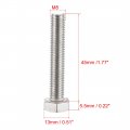 Uxcell M8x45mm Hex Bolts 304 Stainless Steel Hexagon Screw Bolt 10pcs