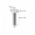 Uxcell Square Head Bolt 2pcs M8x25mm Fully Thread 304 Stainless Steel Grade C Machine Screws
