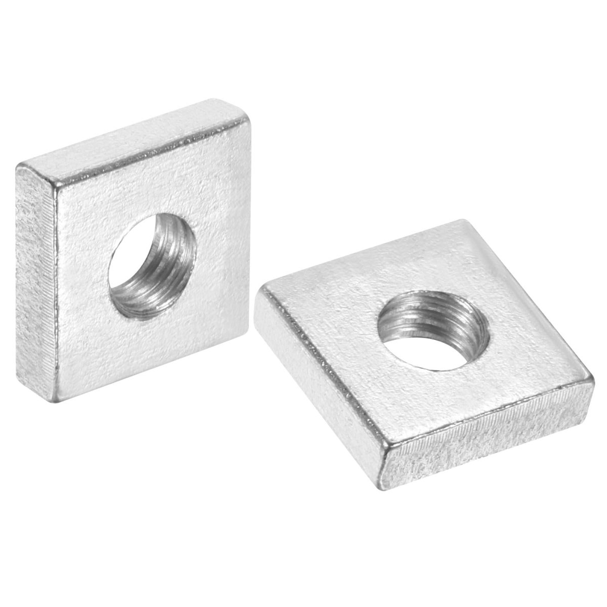 10pcs M6x13mmx4mm Square Nuts Carbon Steel Zinc Plated Coarse Thread Fasteners For Home Repairs And Professional Engineering